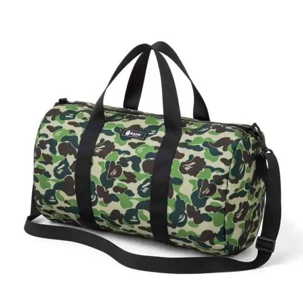 A bathing ape bape camo duffel gym bag